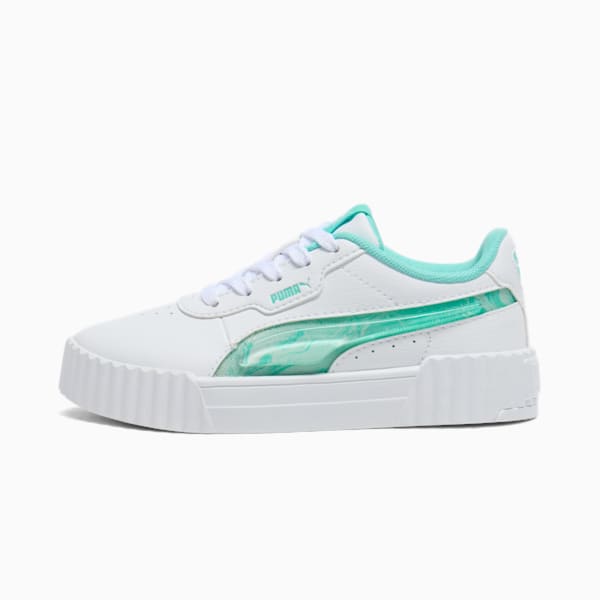 Sneakers Carina 3.0 Jelly Fade Enfant, PUMA White-Peaceful Blue-Aquatic, extralarge